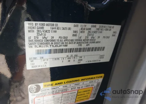 2020 Lincoln Navigator Reserve L из США, поврежденный, VIN 5LMJJ3LT1LEL01188